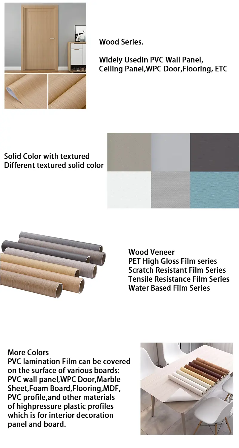 Classical Wood Grain Pp Decorative Film